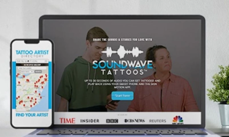 AddWebSolution - Skin Motion - Personalized Ar Soundwave Tattoos P