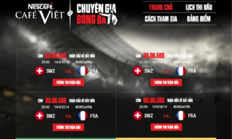 Kyanon Digital - Nescafe World Cup Facebook App