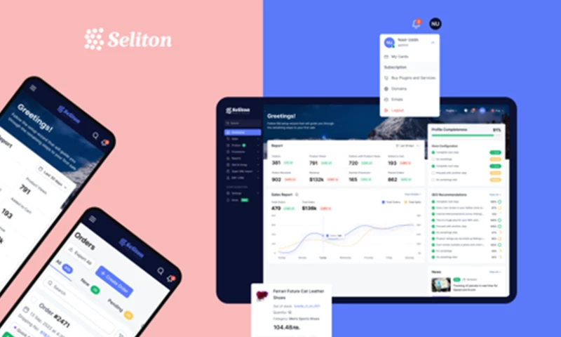 ESeliton - e-commerce Software UI/UX Design