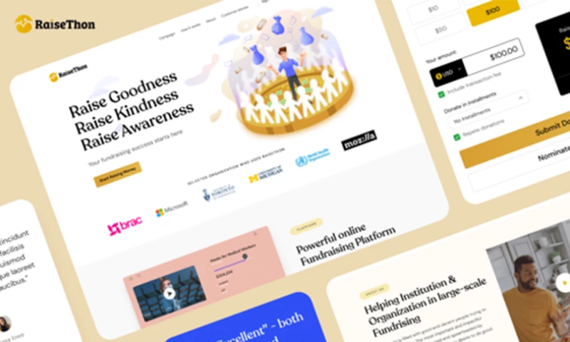 Website and SaaS Design for Fundriasing company