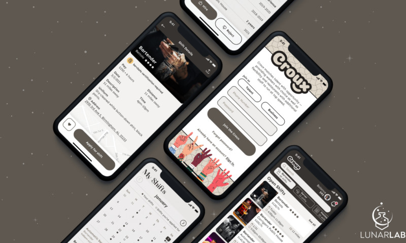 LunarLab - Croux Mobile App Design