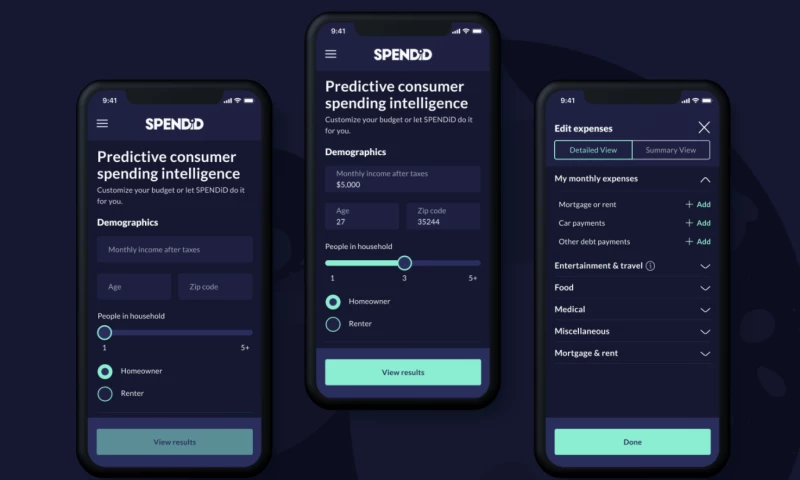 LunarLab - SPENDID Mobile App Design