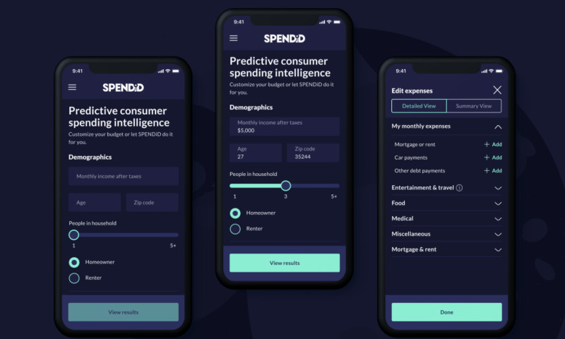 LunarLab - SPENDID Mobile App Design