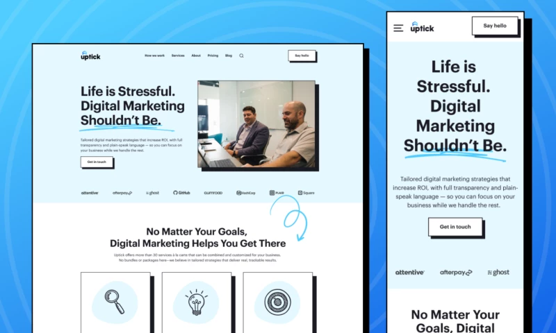 LunarLab - Uptick Marketing Web Design