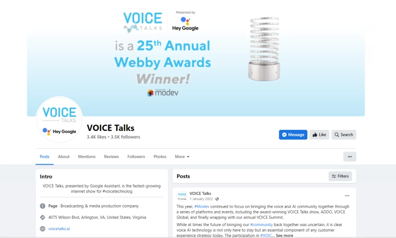 Social Media Growth for VOICE Talks