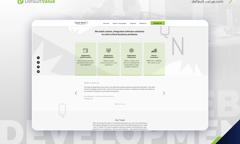 Default Value - Quad Nova International Systems Corp.