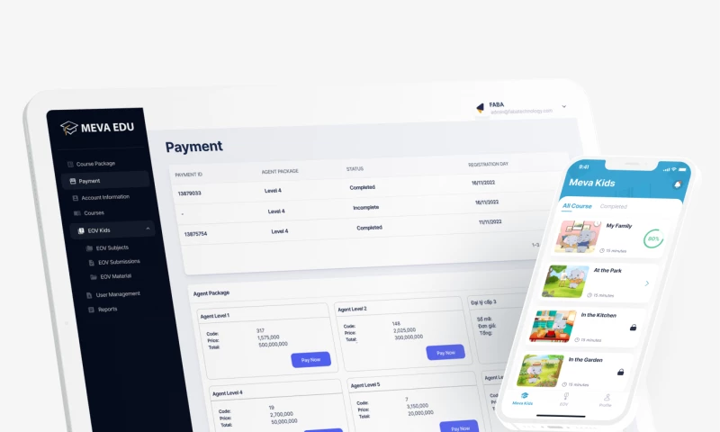 FABA Technology - MEVA - Interactive English Learning Platform