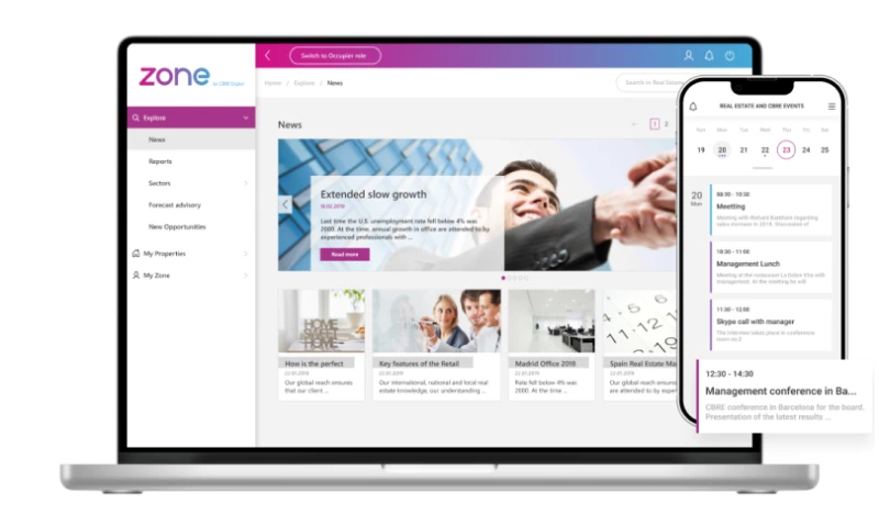 Mobile Reality - CBRE ZONE - forecast data lake