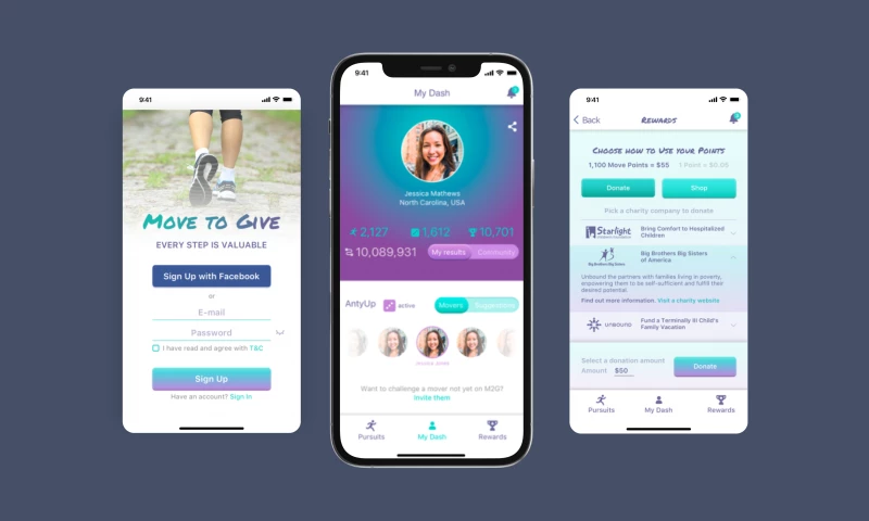 SEVEN - Charity iOS & Android App Based On Distance Tracking