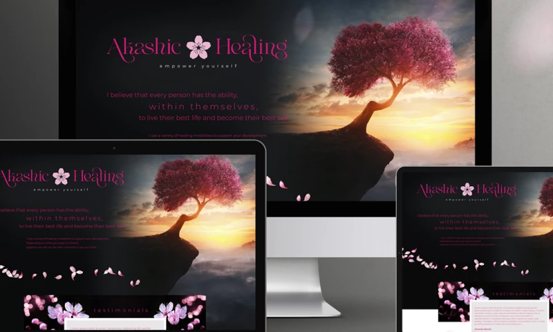 Akashic Healing Website Design & Development