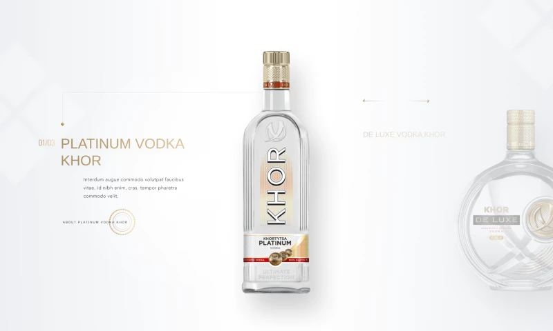 OhBEV - Khor vodka web design