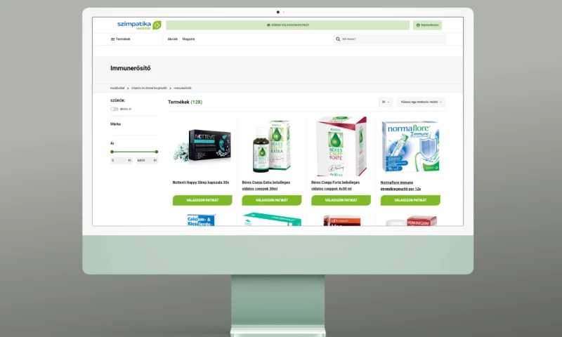 Works. Hungary Kft. - Pharma Webshop UX/UI design and project management