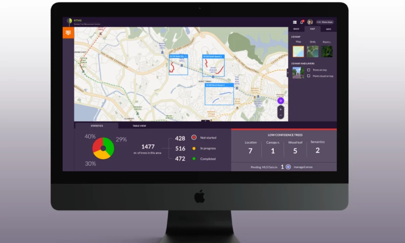Works. Hungary Kft. - Tree detection system UX/UI