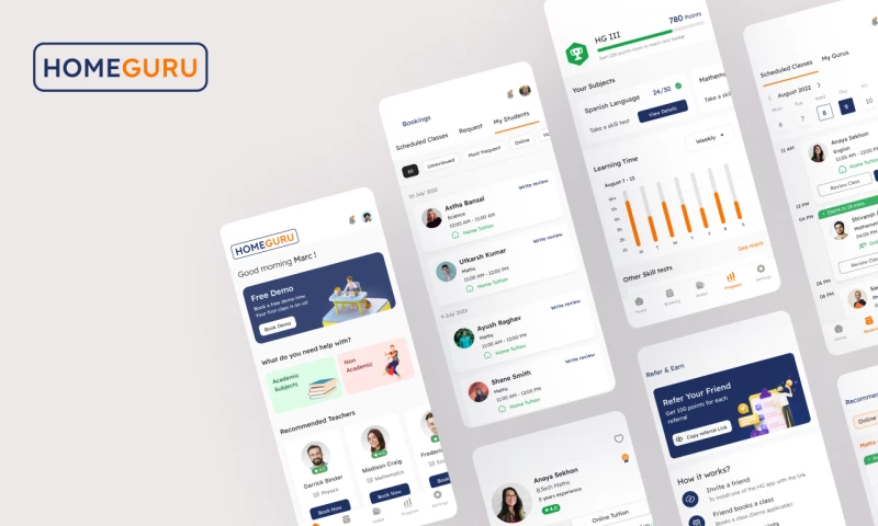 Mobile App Design for Homeguru
