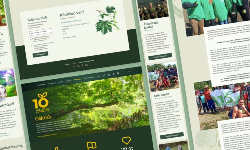 Works. Hungary Kft. - Website redesign UX/UI for 10 Million Trees