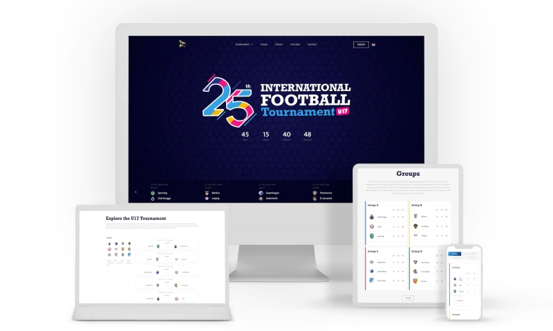 Glush - Football Tournament Website Revamp