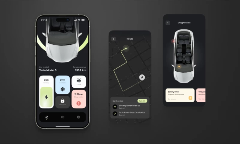 Aleksandr Volodkovich - Electric car app