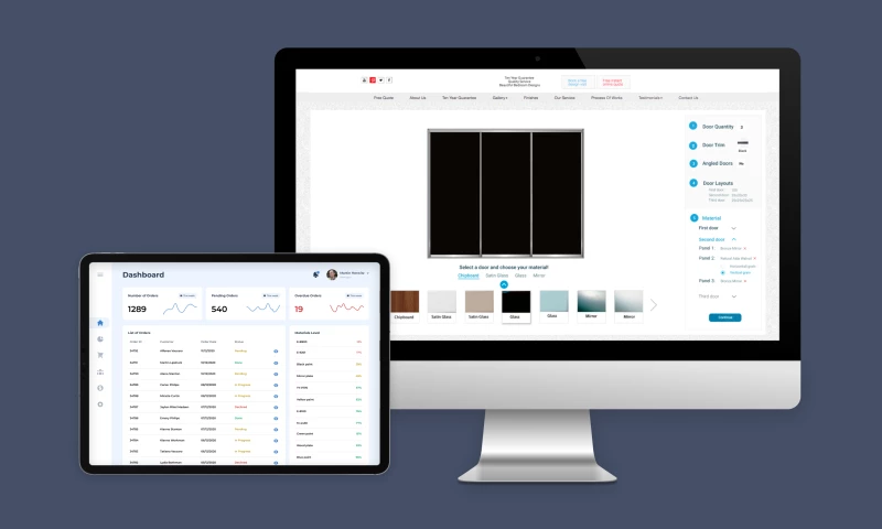SEVEN - ERP System & Wardrobe Planner PWA for a Furniture Company