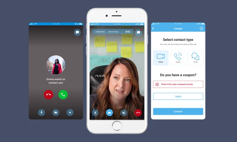 SEVEN - Pay-per-Minute / Pay-per-Session Mobile Marketplace for Expertise