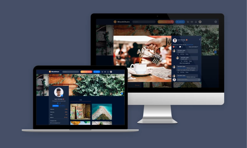 SEVEN - Blockchain Social Network with the Internal Tokenized Marketplace