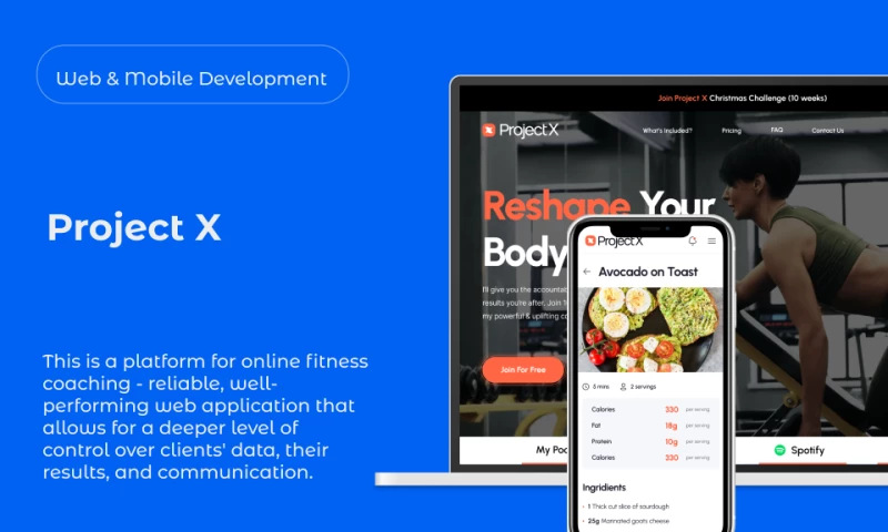 Project X - a fitness platform