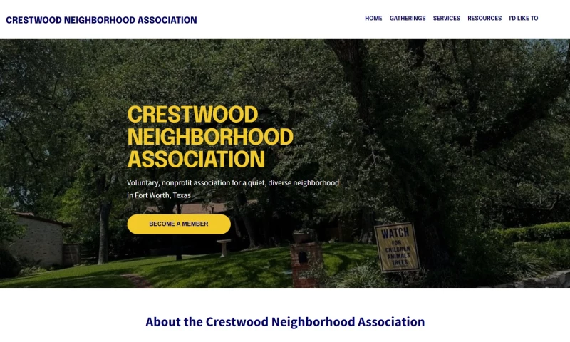 Ready Set Go Website Design - Crestwood Neighborhood Association