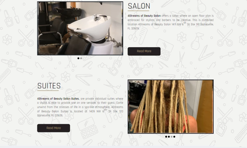 Futuristic Web Studios - 4 Streams of Beauty - Salon