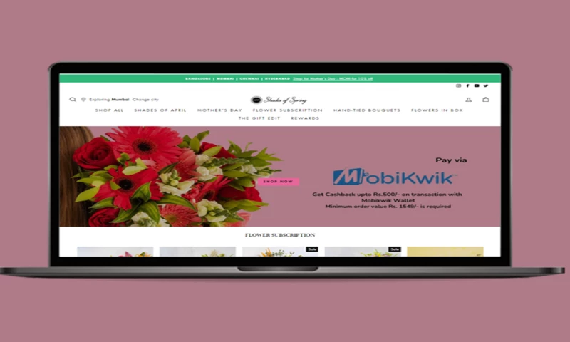 FLOWERS SHOPIFY WEBSITE DEVELOPMENT
