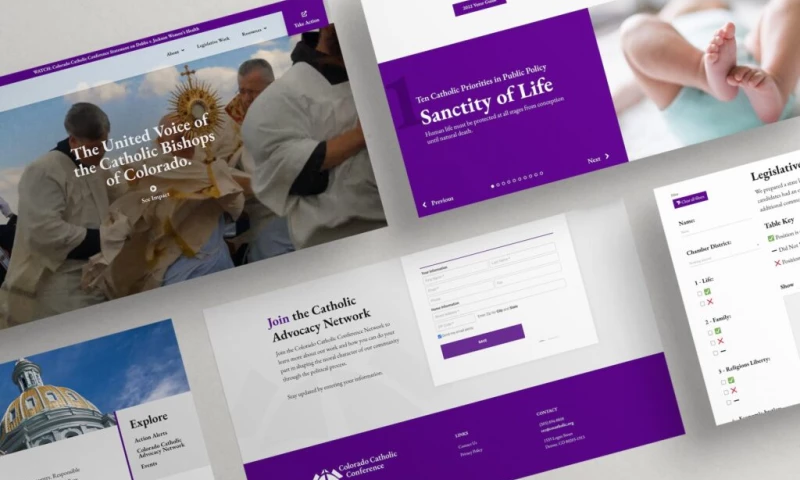 Revamping the website for the Bishops of Colorado.