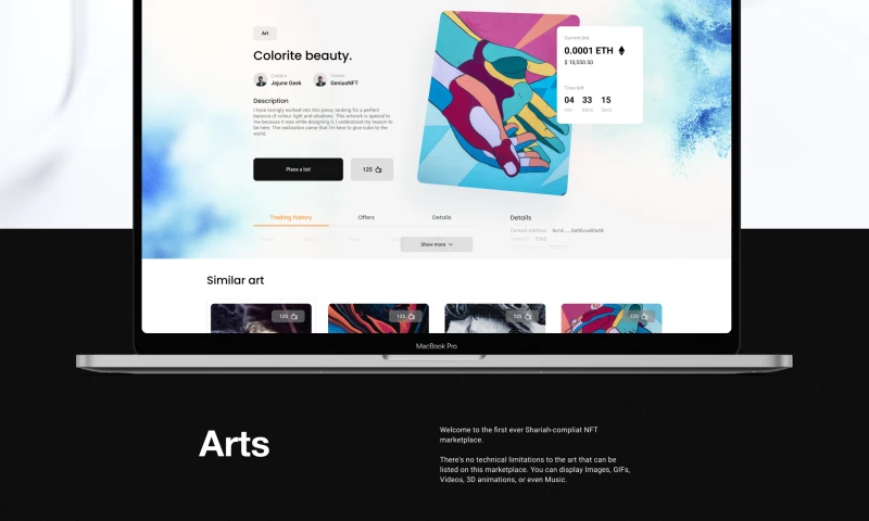 Bambuk Studio - NFT Marketplace - Web design