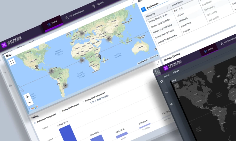 Web solution for monitoring oil & gas equipmеnt