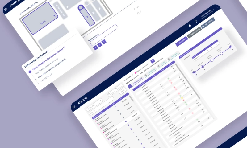 Web-based software powering laboratory diagnostics