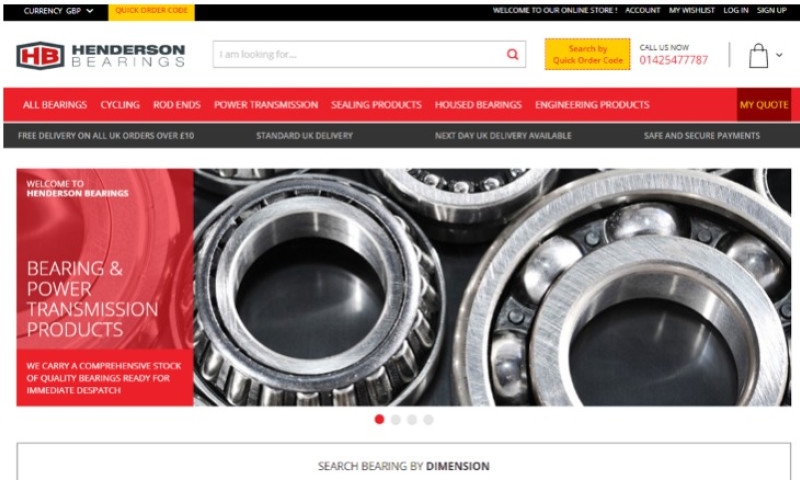 eSeller Technologies - Henderson Bearings