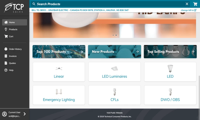 Sales Application for Bulb Production Company