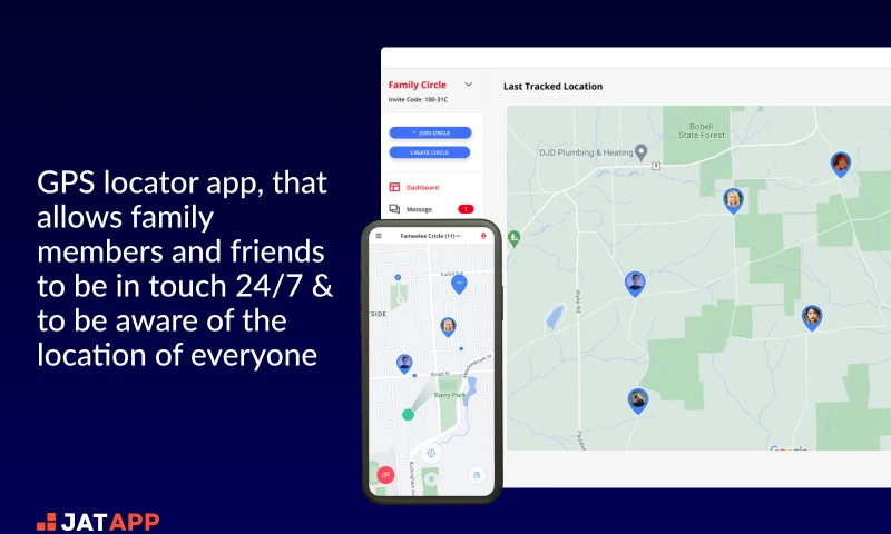 JatApp - Family Locator App for Android and iOS