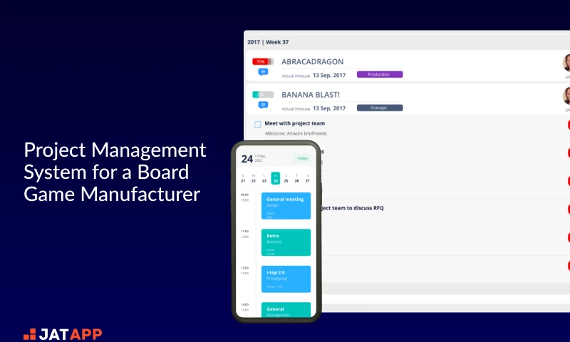 JatApp - Project Management System for a Board Game Company