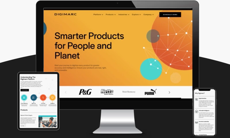 Clear Digital - Digimarc Website for a Digital Pioneer