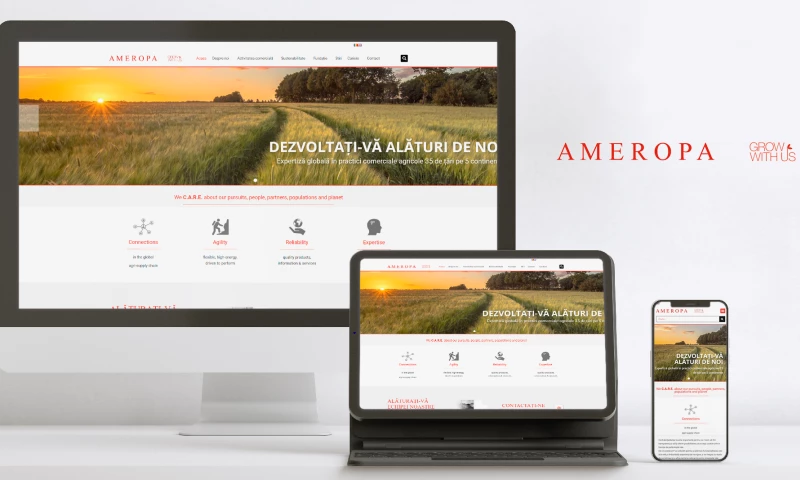 Web Activ - Ameropa Romania website