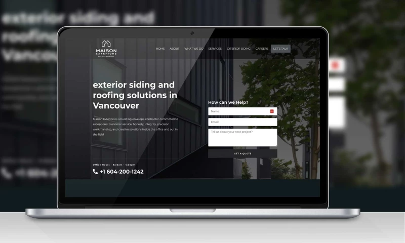 Get X Media - Maison Exteriors: Top SEO Rankings from Web Design by Get X Media