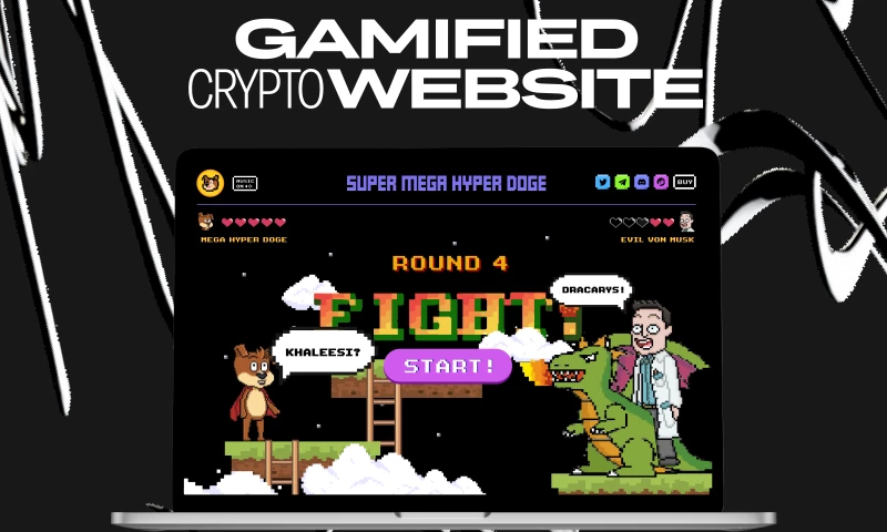 Qream - Super Mega Hyper Doge - Crypto Coin Website Design