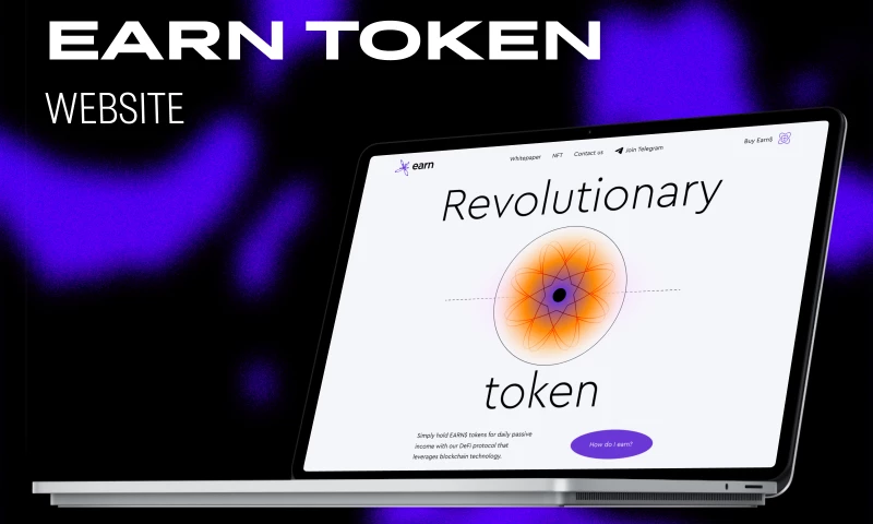 Qream - Earn - Webdesign for Crypto Platform