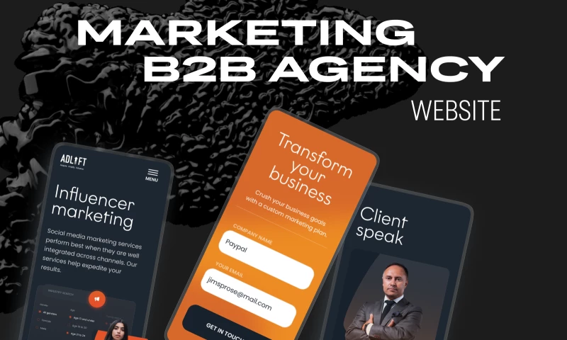 Qream - Adlift - Webdesign for Marketing B2B Agency