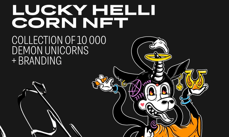 Qream - Lucky Hellicorn NFT - Collection Design + Branding