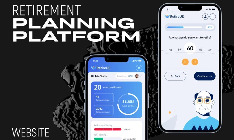 Qream - RetireUS - Branding, UXUI Design + Web App Dev