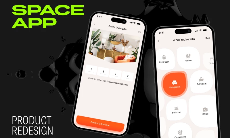 Qream - Space App - Mobile App Design
