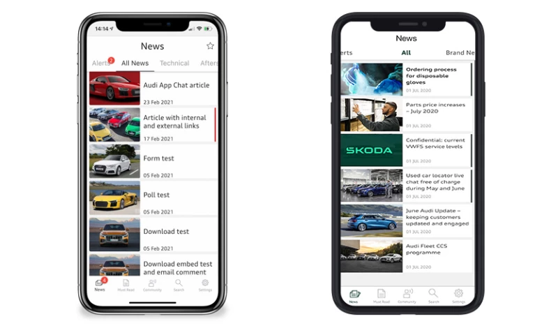 Mobikats - Audi and Skoda enterprise mobile apps