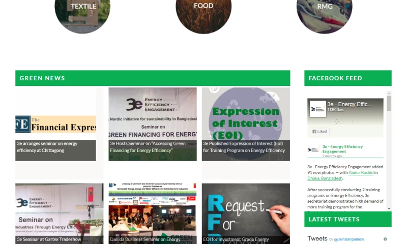 Website for 3e - Energy Efficiency Engagement