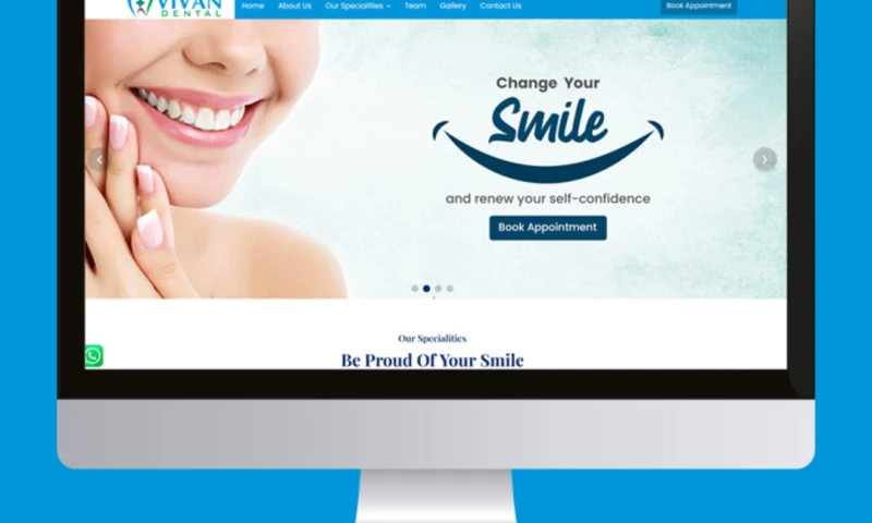 VIVAN DENTAL WORDPRESS WEBSITE DEVELOPMENT