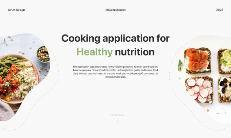 BitCom Solution - Cooking application for Healthy nutrition
