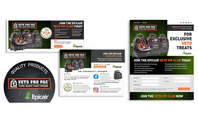the designeye - Email shot, promotional web page and design for print